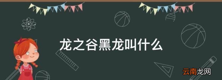 龍之谷黑龍叫什么，龍之谷里面有哪些項目