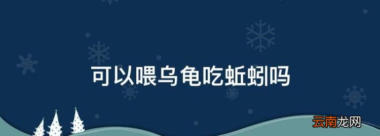 可以喂烏龜吃蚯蚓，烏龜吃蚯蚓吃得多有什么傷害