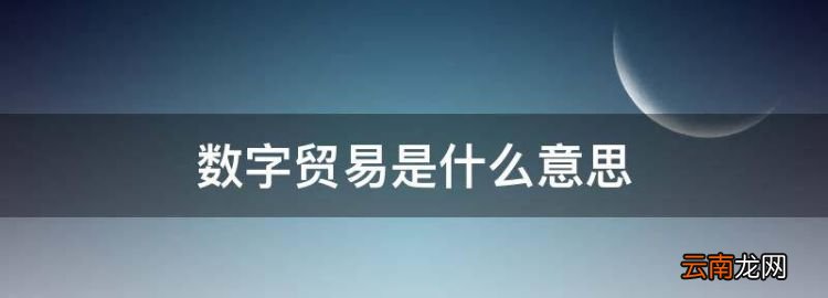 數(shù)字貿(mào)易是什么意思，中國數(shù)字貿(mào)易發(fā)展現(xiàn)狀及對策