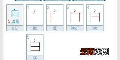 白的筆順規(guī)則是先什么后什么