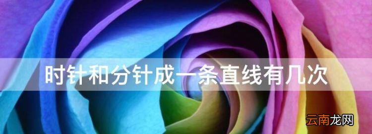 時針和分針成一條直線有幾次
