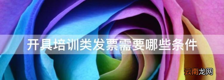 開具培訓(xùn)類發(fā)票需要哪些條件，增值稅專用發(fā)票培訓(xùn)費(fèi)怎么開