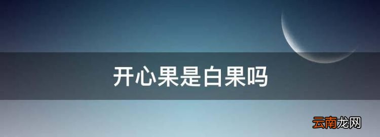 開(kāi)心果是白果