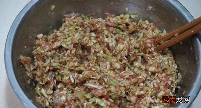 包菜肉餡的制作方法