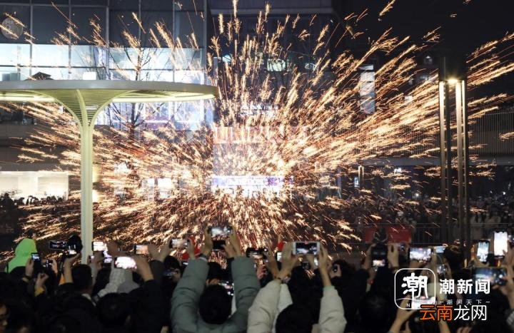 杭州上演“火樹銀花” 市民喜迎新年